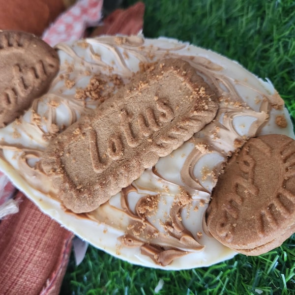 Handmade Luxury Lotus Biscoff Easter Eggs gift kids him her chocolate