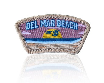 Del Mar Beach Embroidered Patch