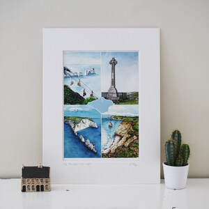 The Beautiful West Wight, Isle of Wight Art Print