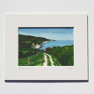 Chemin vers Ventnor, île de Wight, Fine Art Print