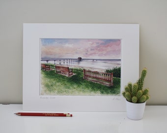 Bembridge Sunset, Isle of Wight Art Print