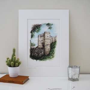 Château de Carisbrooke, île de Wight Impression artistique