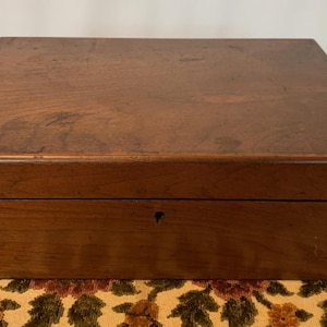 Antique Victorian Wooden Box Travel Desk