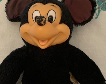 Vintage Applause 9" Mickey Mouse Plush With Rubber Face, Hands & Feet