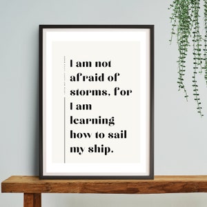 Little Women Quote Digital Print | Classic Literature Quote | Inspirational Office Gift | Perfect for Home Library Decor