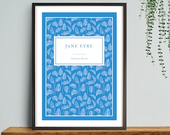 Jane Eyre Book Cover Art Print | Classic Novel Decor (Digital Download)