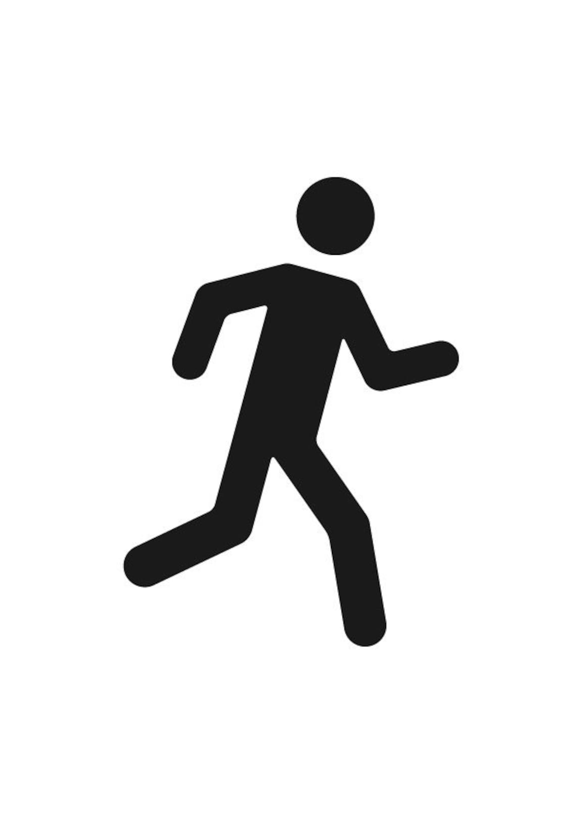 Course coureur piéton marche panneau Téléchargement image 1