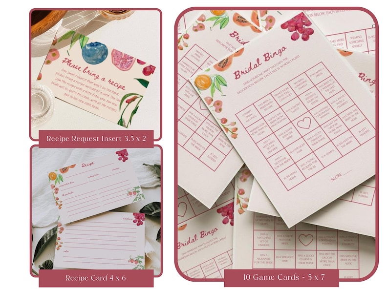Farmer's Market Bridal Shower Invite Bundle: Editable Templates (Digital Download) image 5