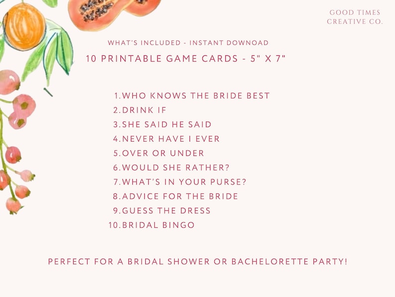 Farmer's Market Bridal Shower Invite Bundle: Editable Templates (Digital Download) image 8