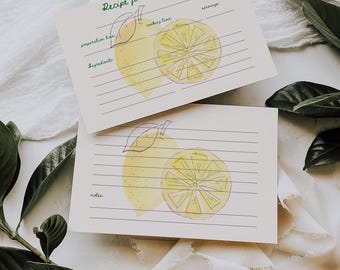 Bridal Shower Recipe Card: Farmers Market Theme (Instant Download)