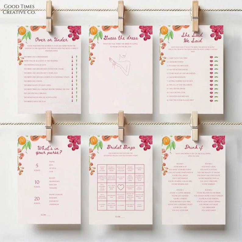 Farmer's Market Bridal Shower Invite Bundle: Editable Templates (Digital Download) image 7