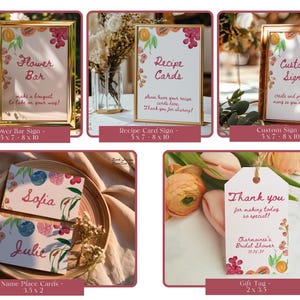 Farmer's Market Bridal Shower Invite Bundle: Editable Templates (Digital Download) image 6
