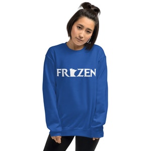 Frozen Minnesota Sweatshirt for Her, Minnesota Women's Sweatshirt,