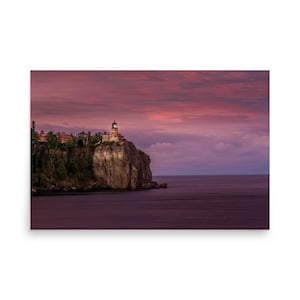 Twilight at Split Rock Lighthouse Poster