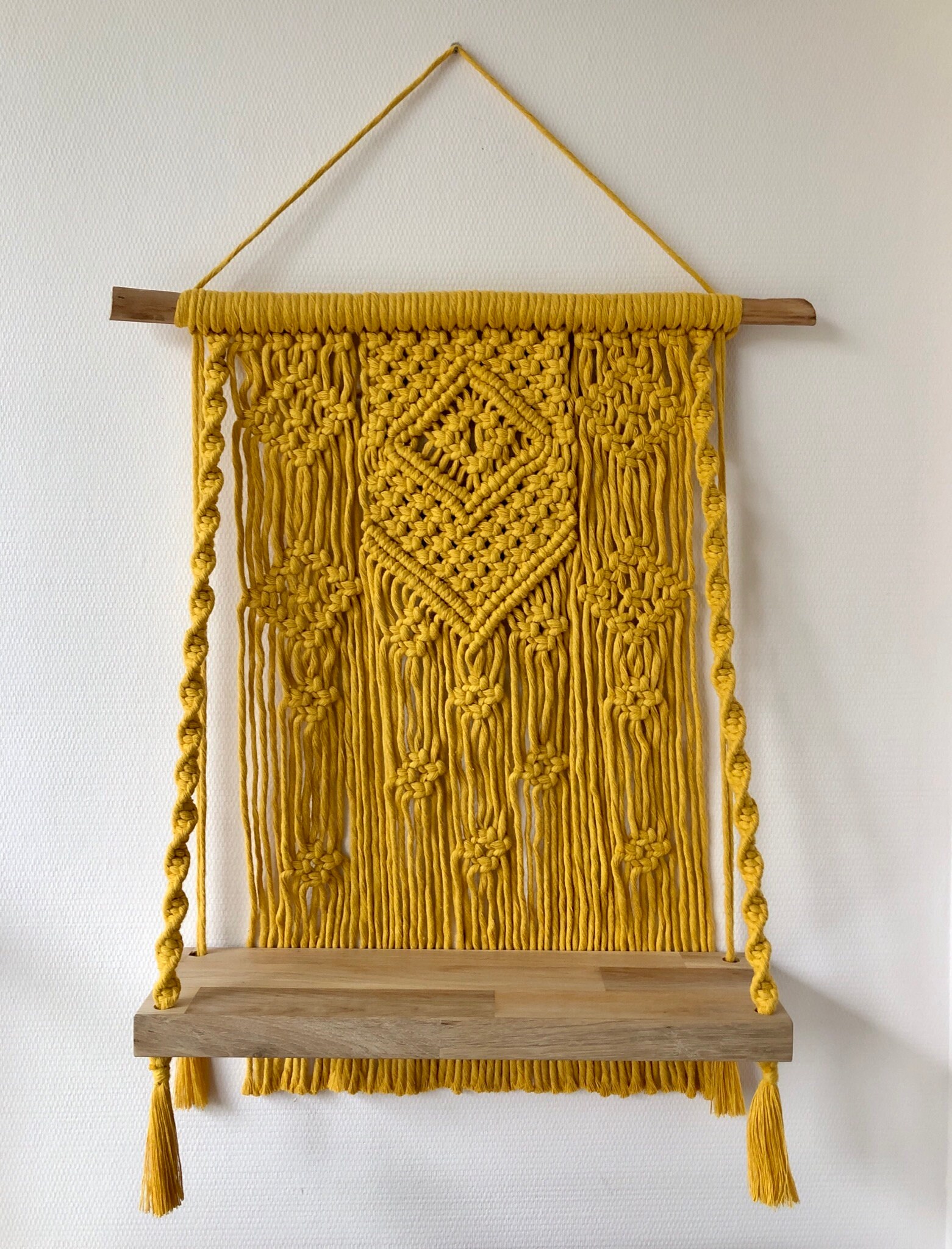 Étagère Murale Macramé Bohème