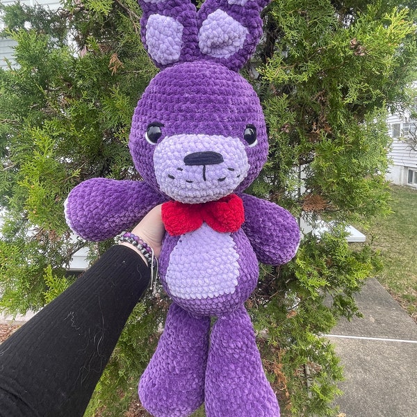 Peluche lapin robot tueur au crochet, amigurumi, animaux au crochet, lapin au crochet, lapin, jolies créatures au crochet, peluche douce, lapin amoureux,