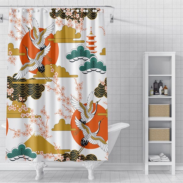 Japan Shower Curtain - Etsy
