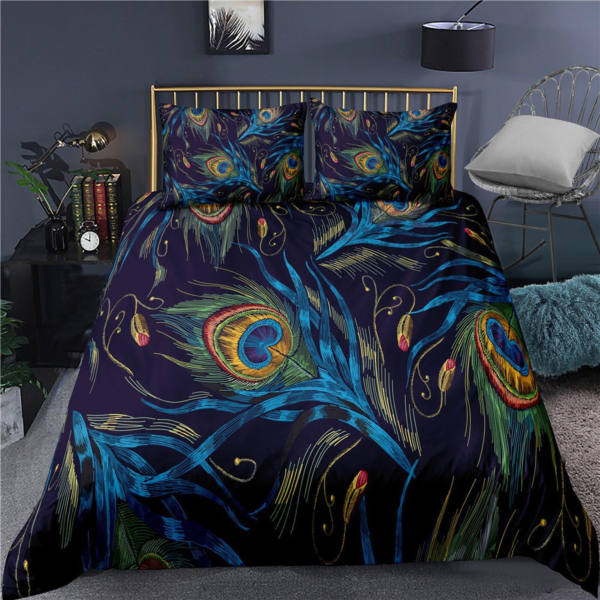 Peacock Feather Comforter