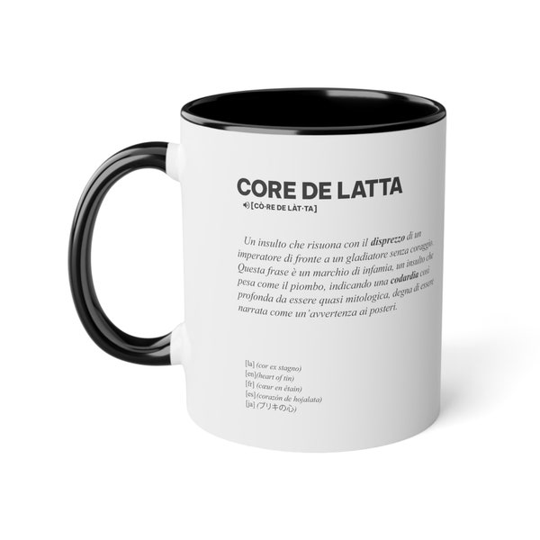 GREZZONOBILE - CORE de LATTA || Tazza da 0.33L - Perfetta per un regalo di compleanno o natale