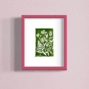 Linoprint Verdure - imprimé à la main