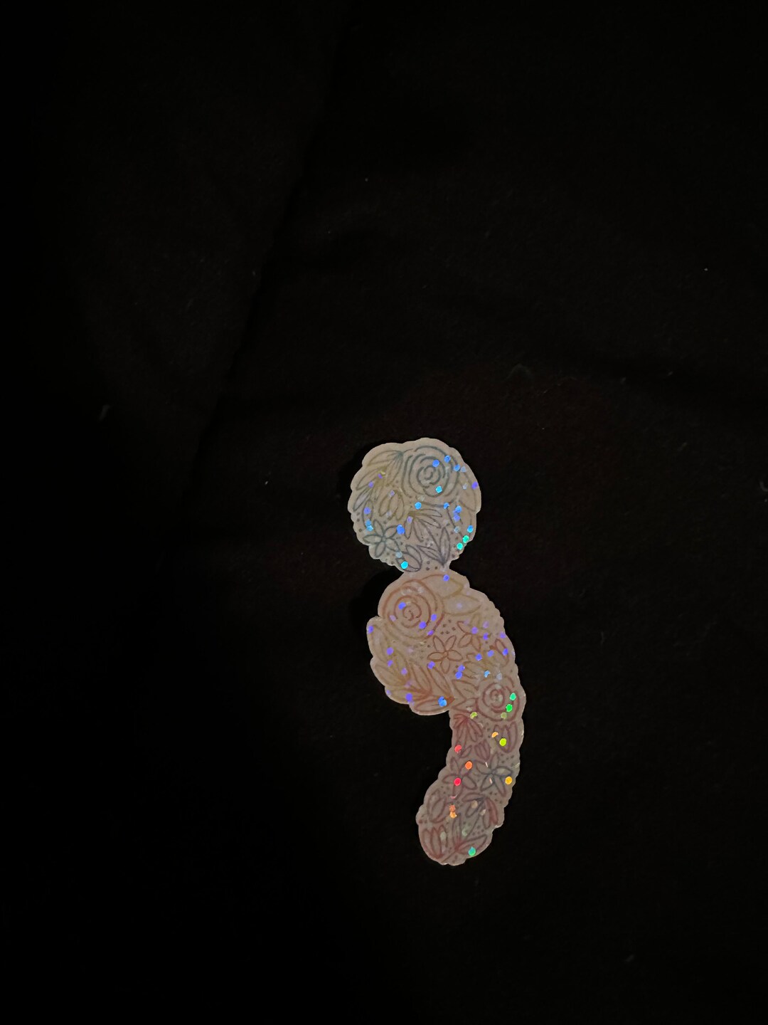 Floral Semicolon Sticker - Etsy