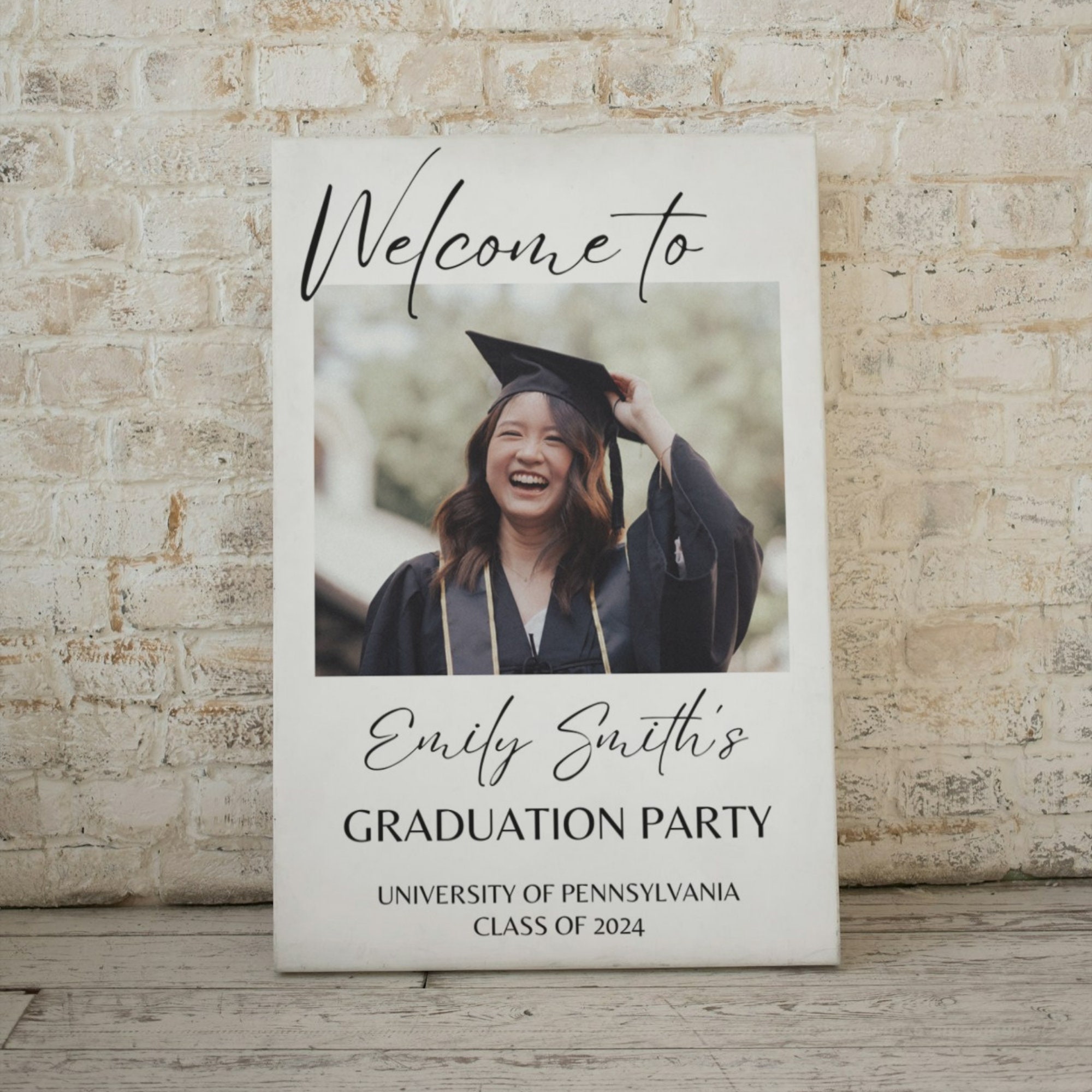 Graduation Welcome Note Graduation Welcome Sign Template | Editable Graduation Welcome Sign ...