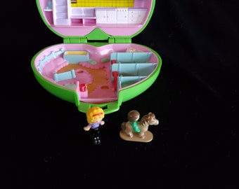 Polly Pocket Polly's Pony Club 1989, Vert Lime Foncé, Jouet Vintage #geektradep