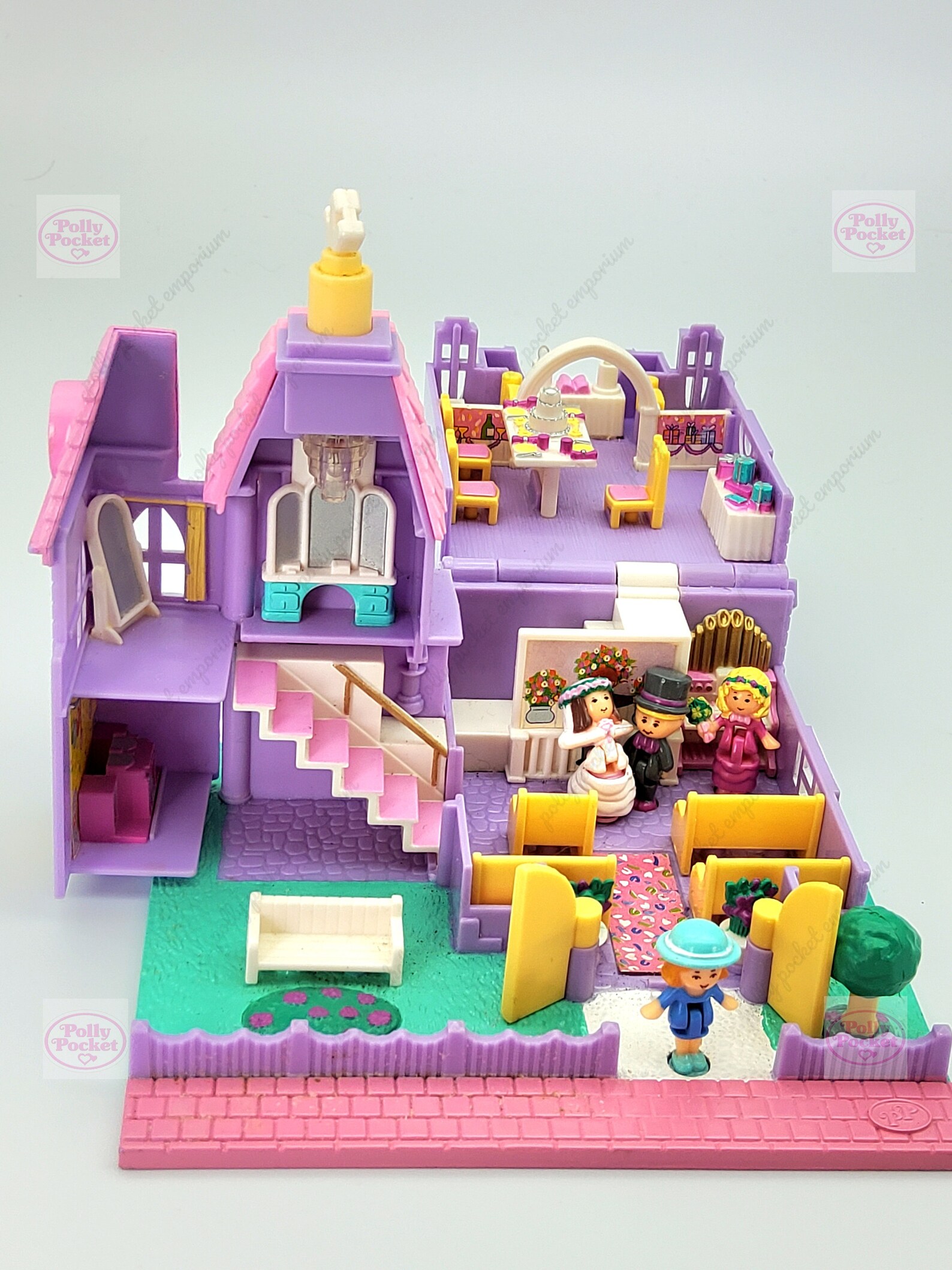 Polly Pocket Wedding Chapel 100 Complete lights Working Etsy UK