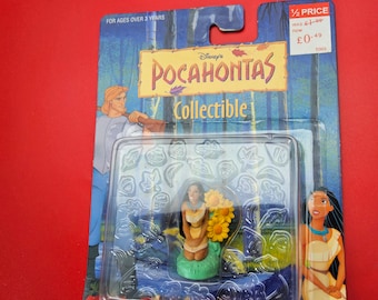 figurine pocahontas vintage scellée dans son emballage d'origine