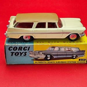 Corgi 219 Plymouth Sport Suburban Station Car With Box - Etsy