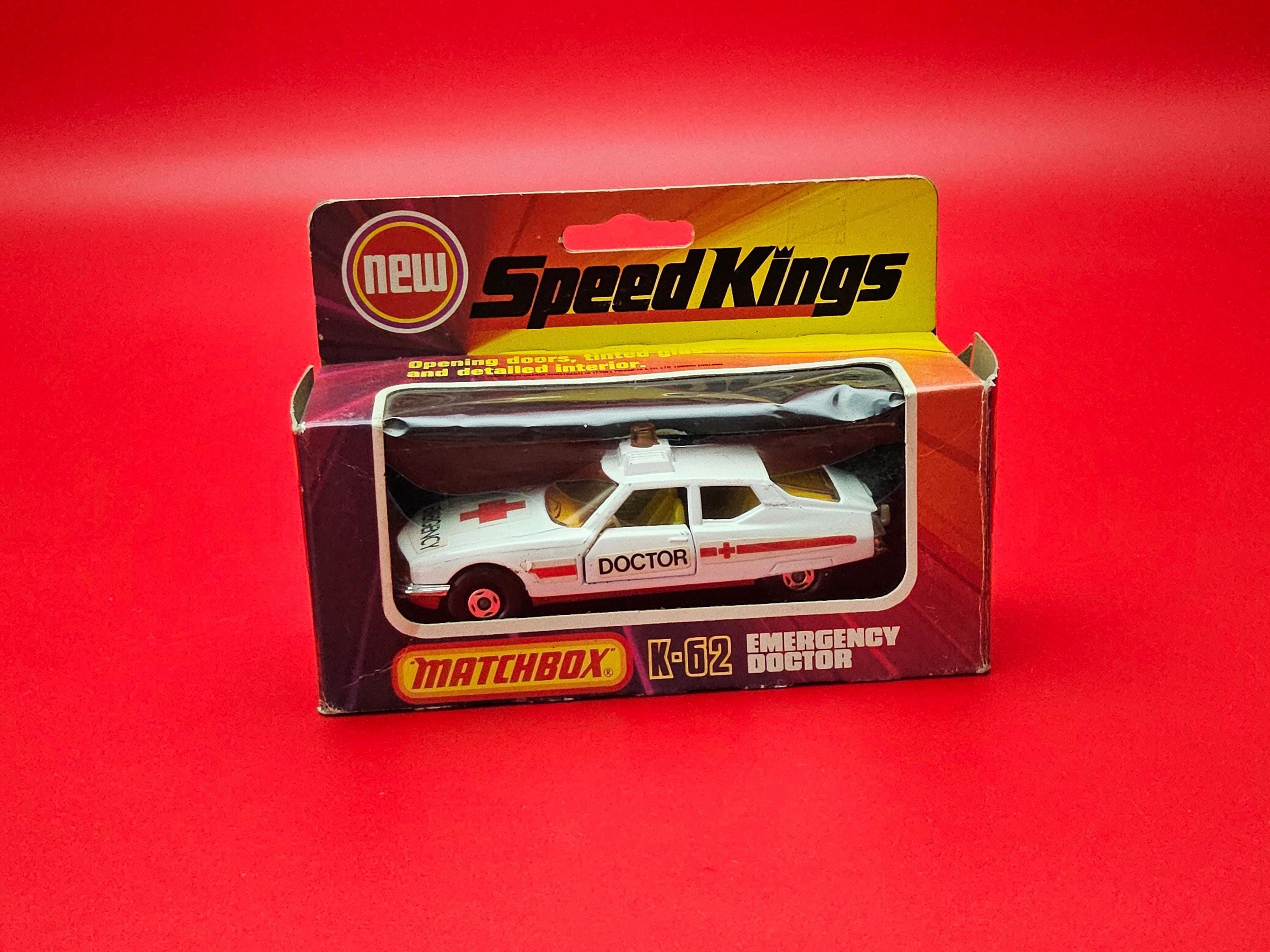 ミニカー MATCHBOX K-62 EMERGENCY DOCTOR Matchbox Speedkings K62 Emergency Doctor Car in Original Packaging