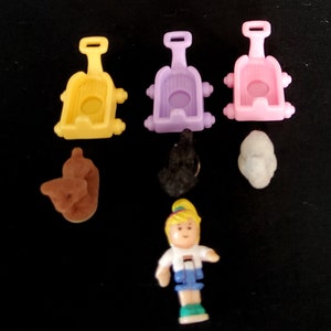 Polly pocket pollys l'il pet carts