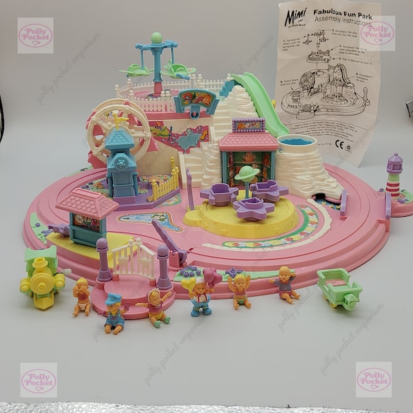Mimi and the goo goos amusement park playset 100% complete and working (with original box)
