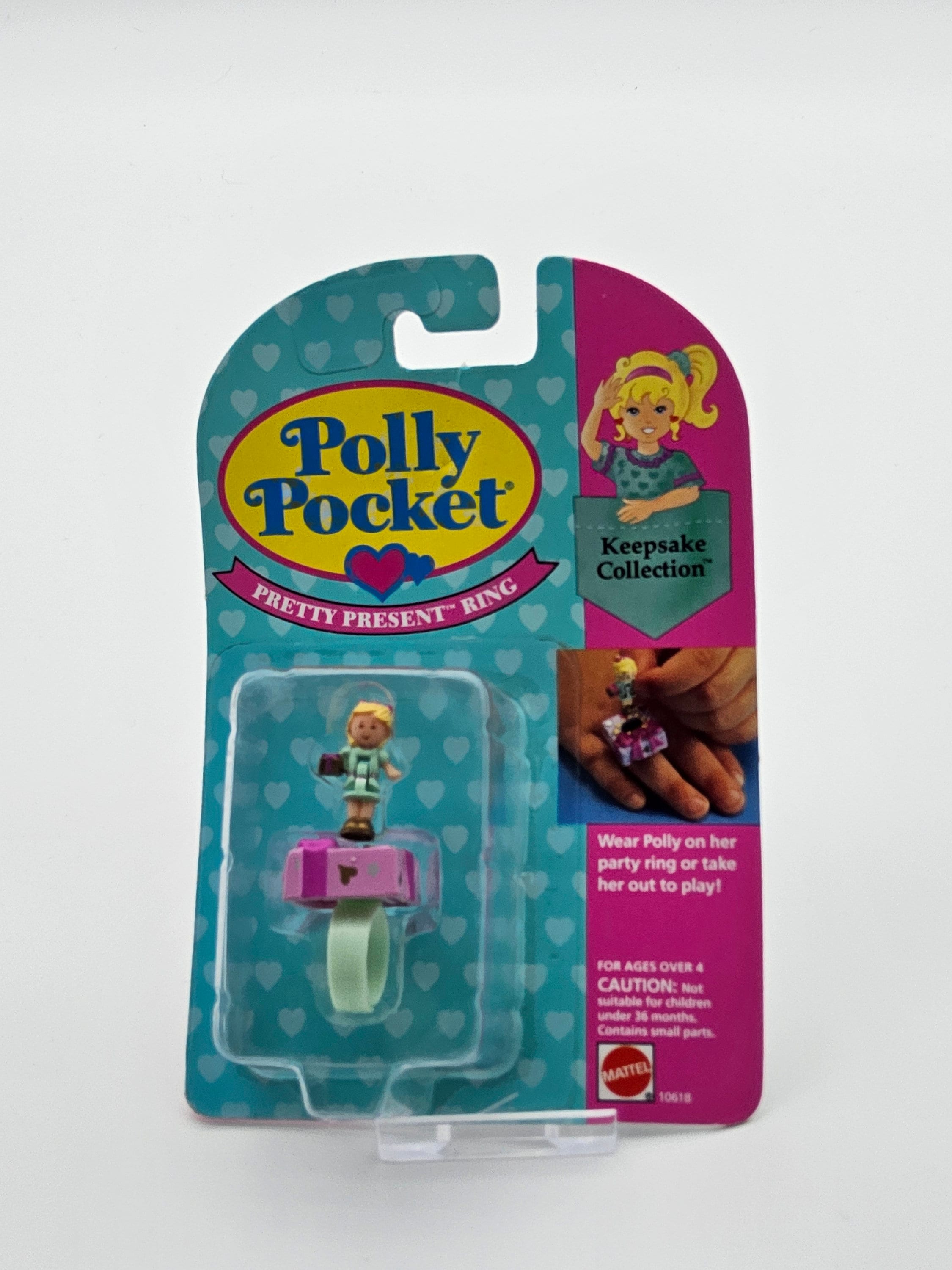 Polly pocket pretty present ring sealed in original packaging
