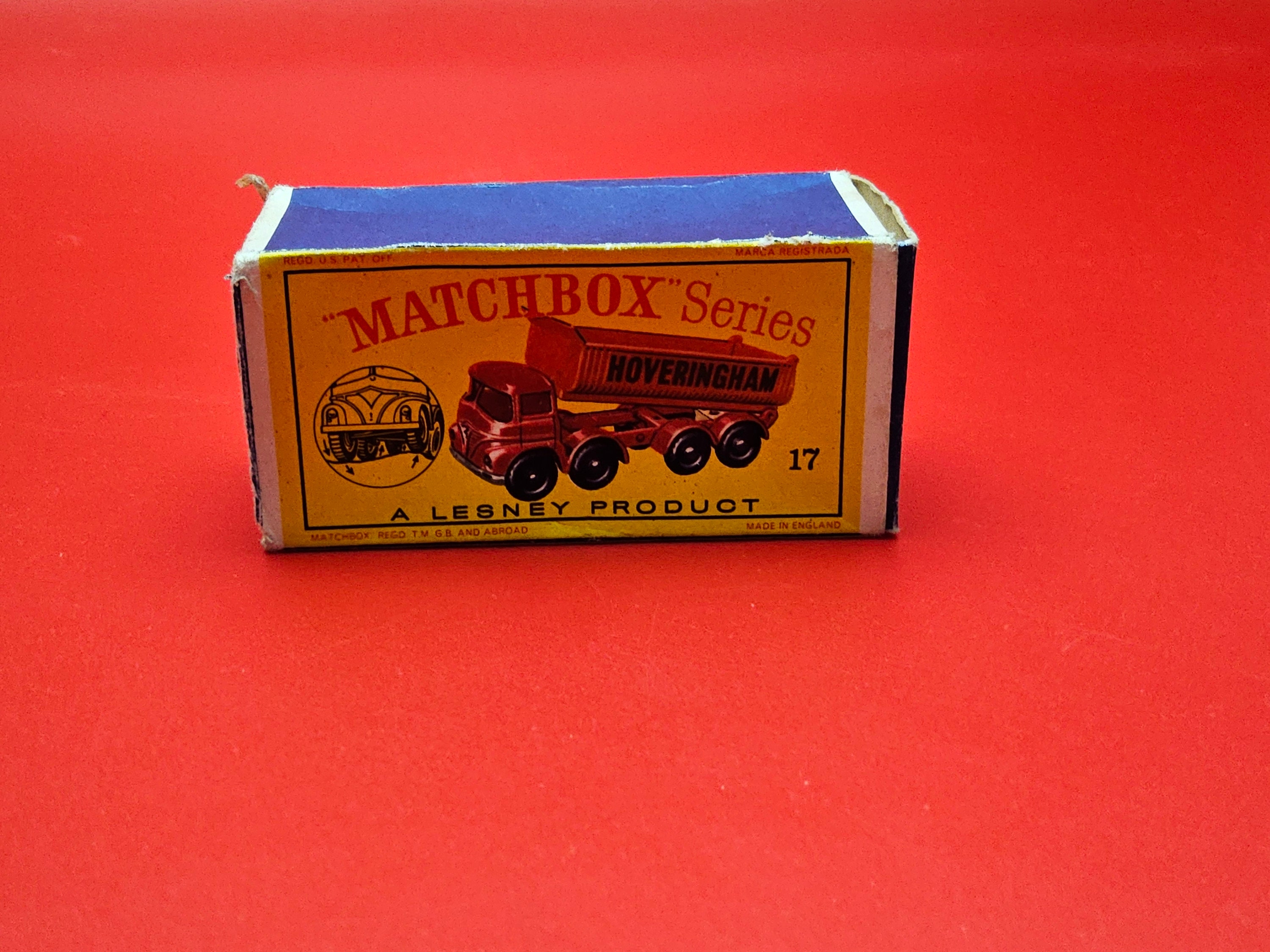 Matchbox Number 17 8 Wheel Tipper Hoveringhams Lorry With