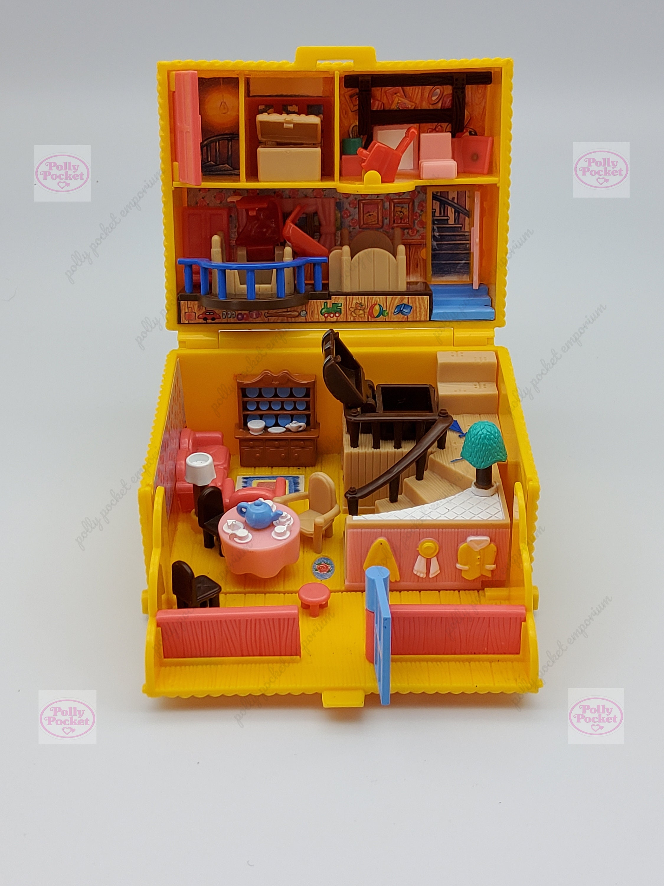 RARE Polly Pocket Forever Friends Picnic Hamper 100% Complete 