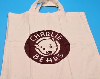 White Charlie bear bag