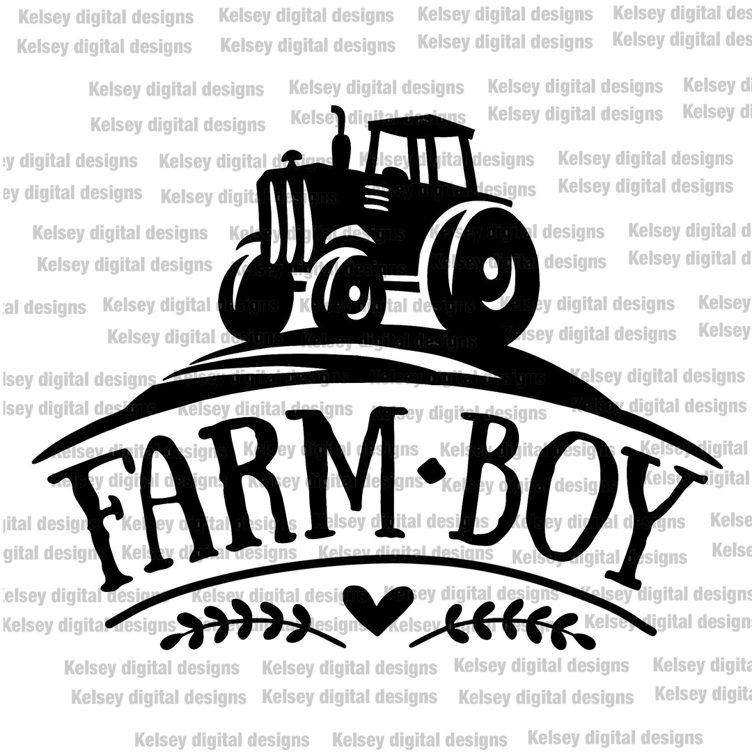 Farm Boy Tractor PNG, JPEG Instant Digital Download Sublimation, Htv