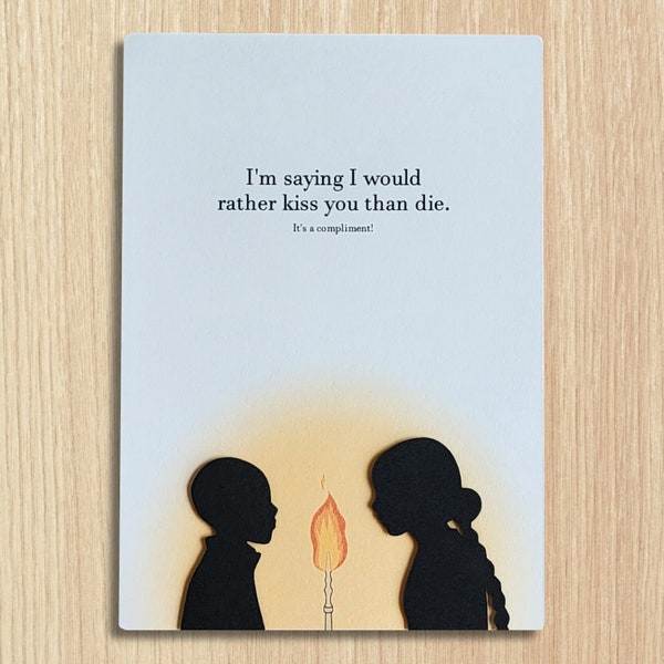 Avatar The Last Airbender Valentines Day FLAT Card | Secret Tunnel | Cave of Two Lovers | Paper Cut Out | Legend of Korra