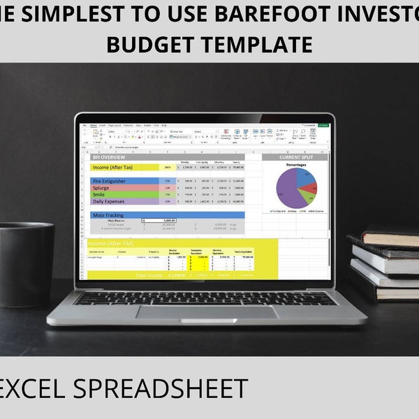 BFI, The Barefoot Investor, Budget, Template, Digital, Excel Spreadsheet.