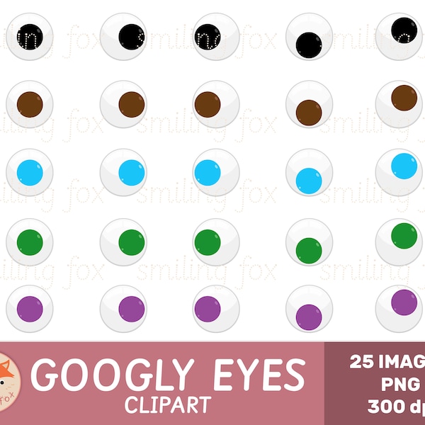 Googly Eyes Clipart, Plastic Eyes, Toy & Monster Eyes, PNG, Commercial Use