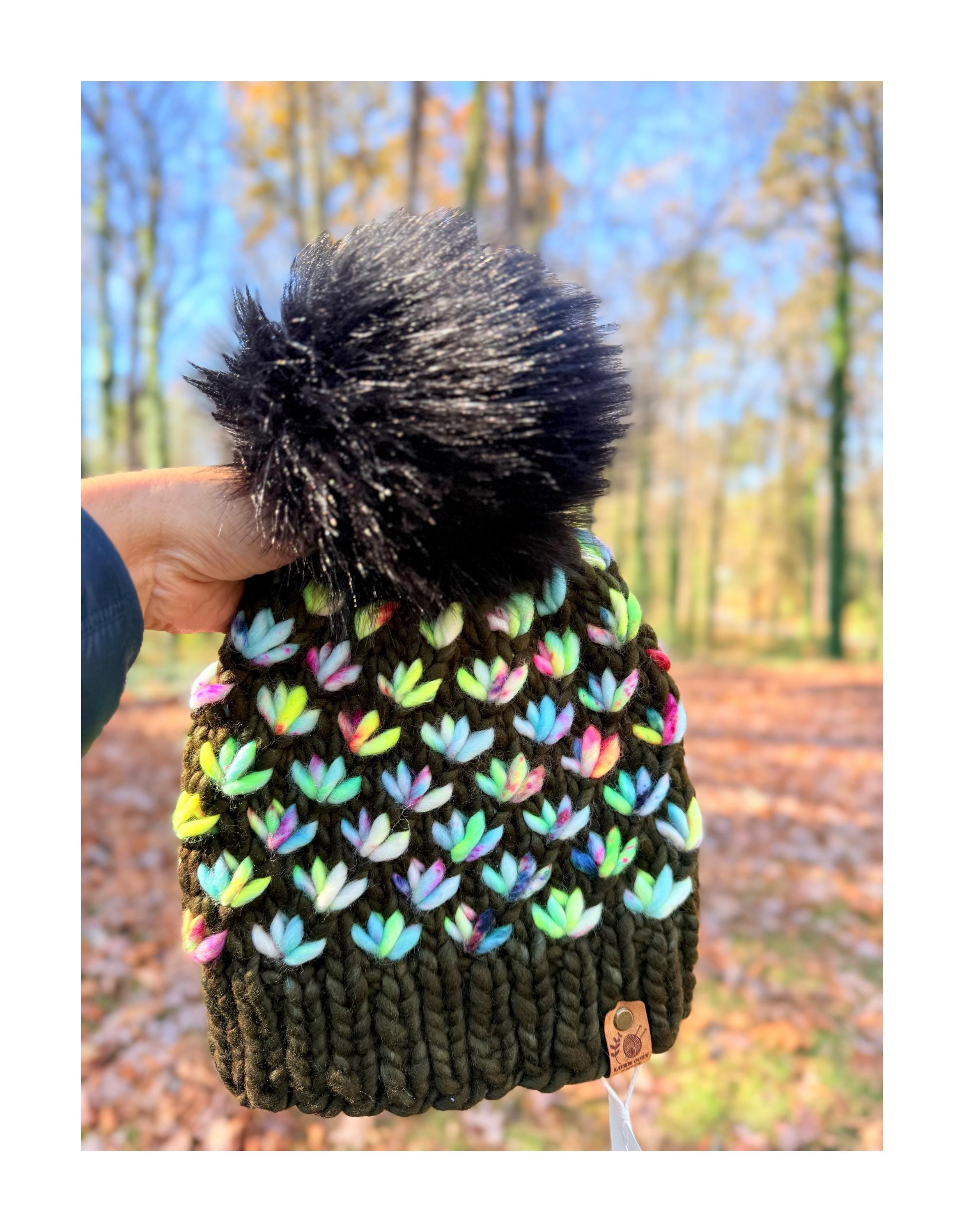 New hand knitted women’s luxury beanie hat 100% Malabrigo wool  soft green S/M Ready to Mail 100 Percent Malabrigo Merino Wool Adult Womens  main image 2