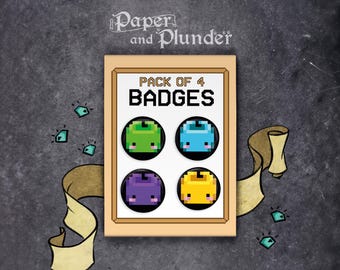 Junimo Badges , Stardew Valley , 4 badges per pack