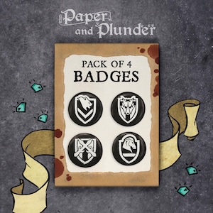 City Badges , The Elder Scrolls V: Skyrim , Pack of 4 Map Marker Badges