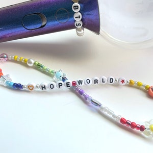 Beaded Army Bomb Straps w/ Iconic BTS Quotes