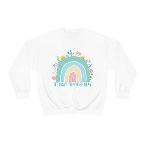 Its Okay To Not Be Okay- Mental Health Awareness Unisex Heavy Blend Crewneck Sweatshirt