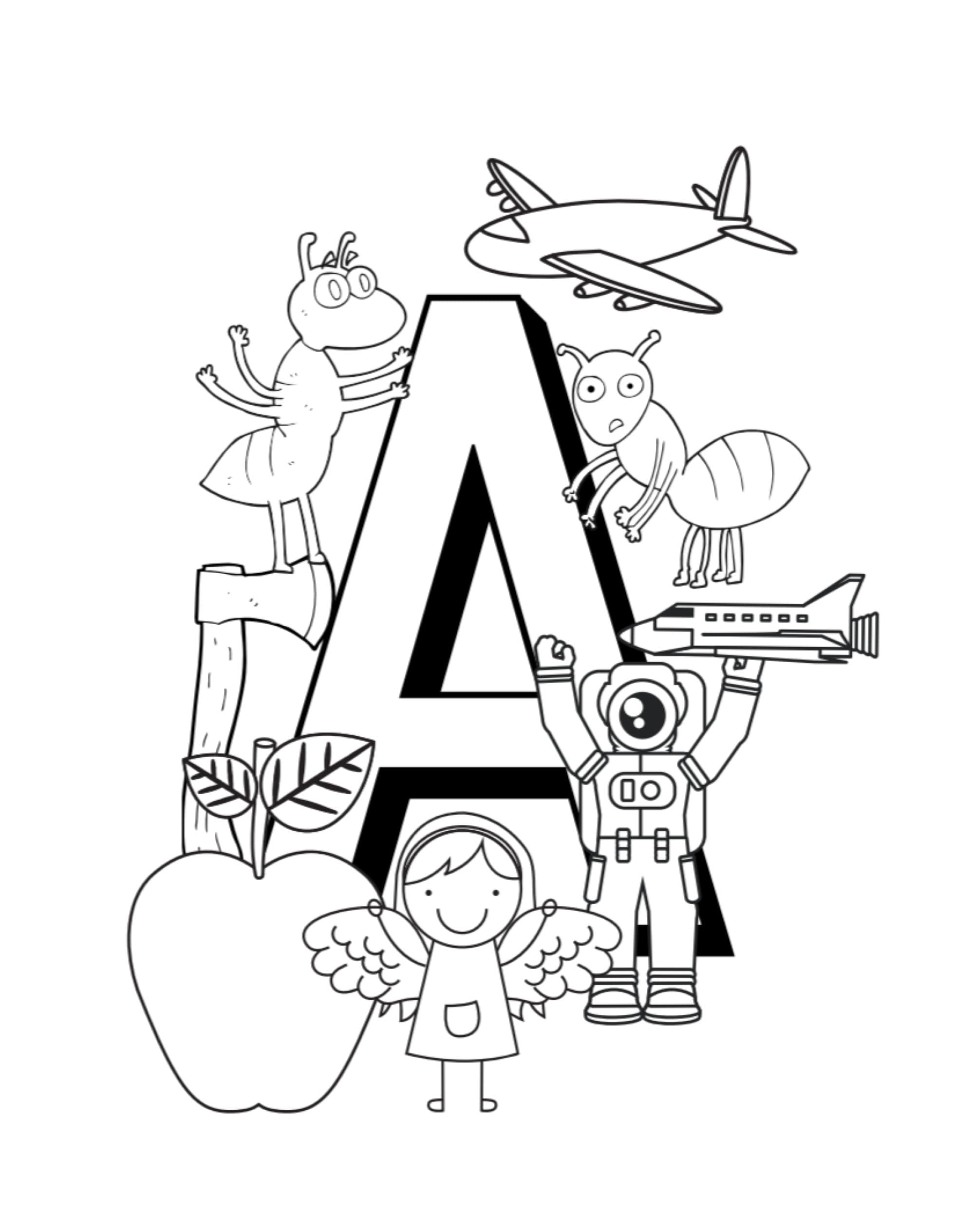 ABC Coloring Books for Toddlers EP.14: A to Z coloring sheets, JUMBO  Alphabet coloring pages for Preschoolers, ABC Coloring Sheets for kids ages  2-4, (Large Print / Paperback)