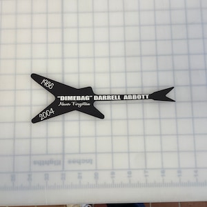 Dimebag Darrell Tribute Guitar Sticker (Different Variations)
