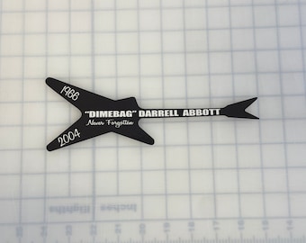 Damageplan Dimebag Darrell Rock band signature guitar pick