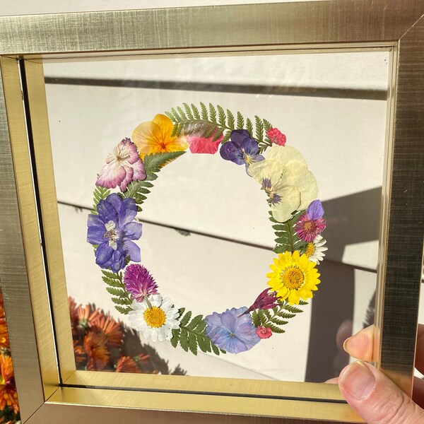 Pressed Flower Initials Nursery Wall Art - Etsy